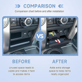 EDBETOS lower drawer open with sunglasses and cards for organized cabin storage