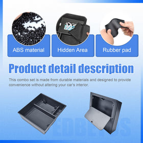 EDBETOS 6.1-inch phone sitting in top tray for quick access and safe placement