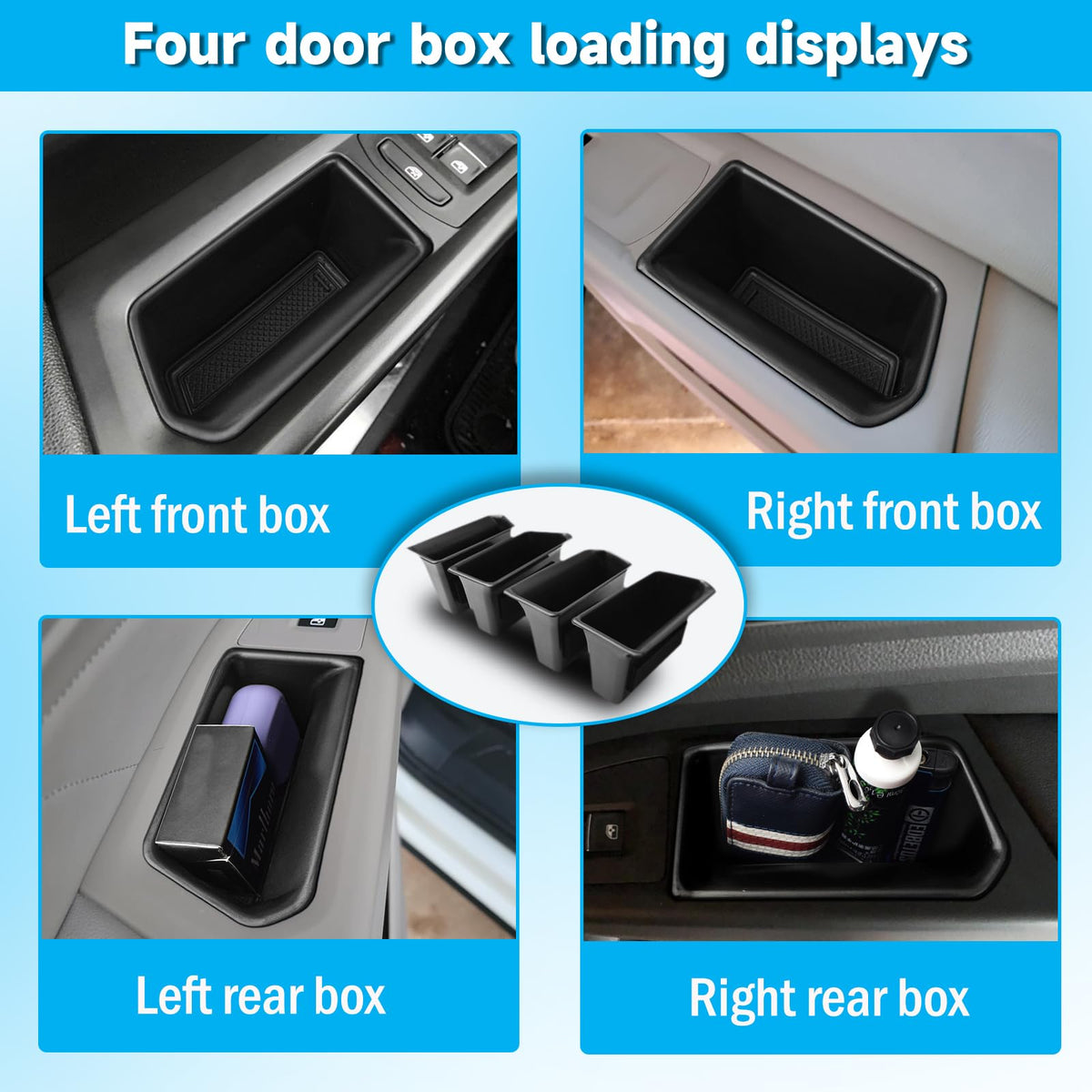 EDBETOS rear door handle tray holding sunglasses for organized cabin