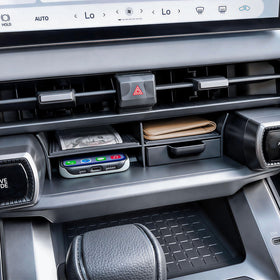 EDBETOS side profile showing precise fit into the RAV4 center console area
