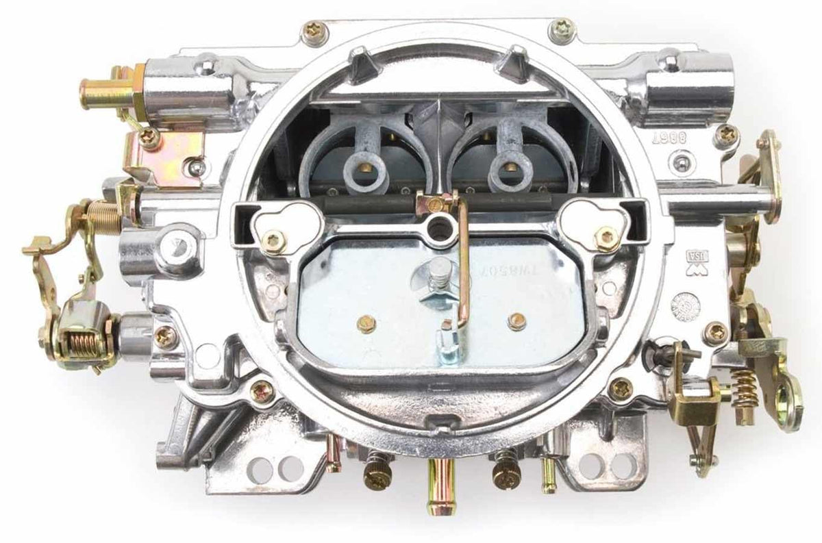 Edelbrock metering rods and jets close up, for precise tuning and baseline setup