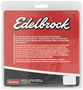 Edelbrock 2732 weld detail closeup highlighting robotic welds for consistent strength