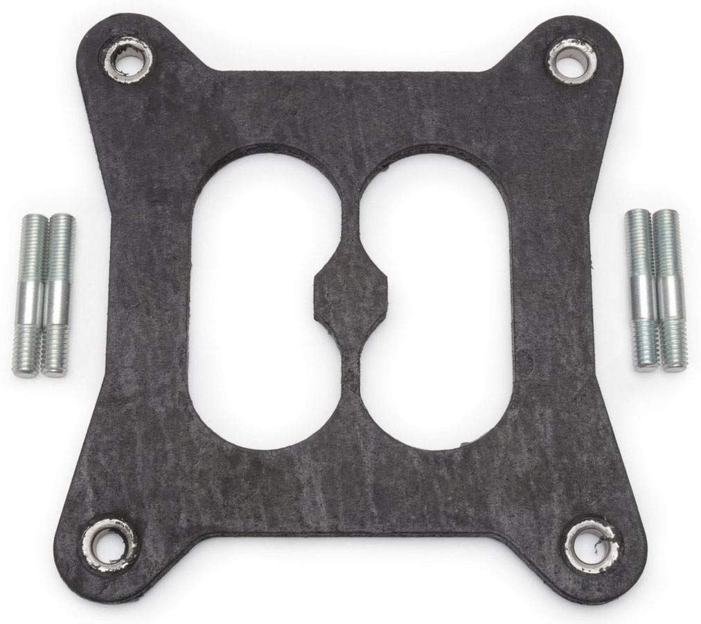 Edelbrock 9266 front view gasket showing shape and benefit of reduced fuel percolation