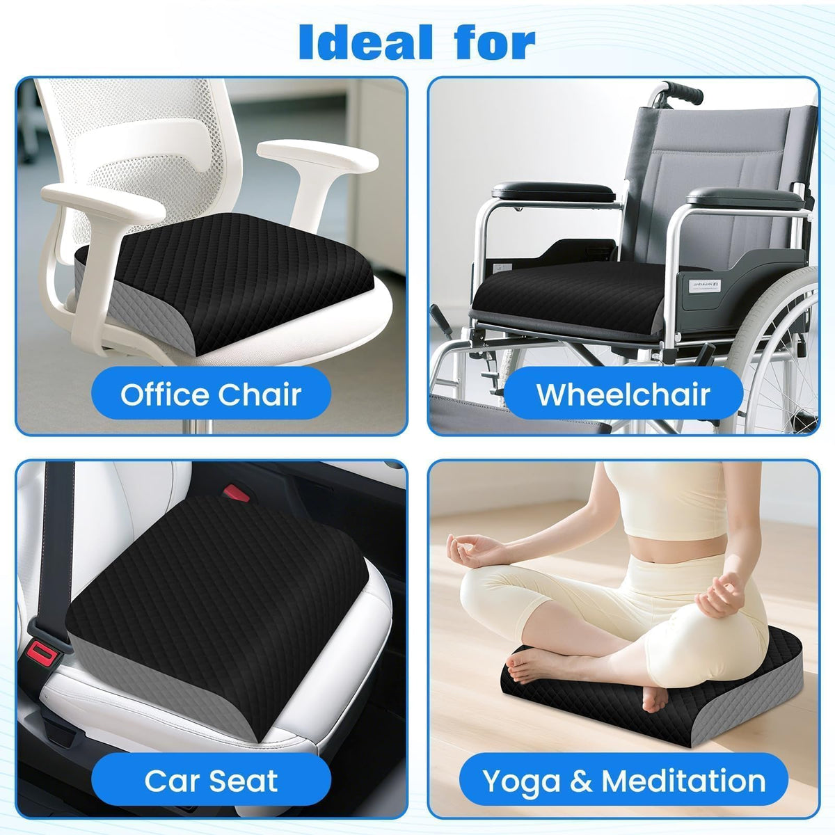 EdenDwell non-slip bottom close view ensuring stable placement on seats