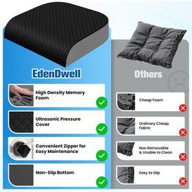 EdenDwell non-slip bottom detail ensuring stability on various seats