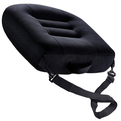 EDIETH booster seat front view showing shape and straps for stable seating
