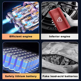 EDOMOL placed next to a water bottle showing portable size and easy trunk storage