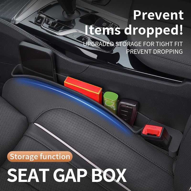 Edotim inserted in car gap driver side keeping keys and coins accessible