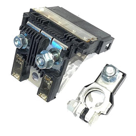 EDS fusible link holder front view showing mounting and connectors, ensures proper fit
