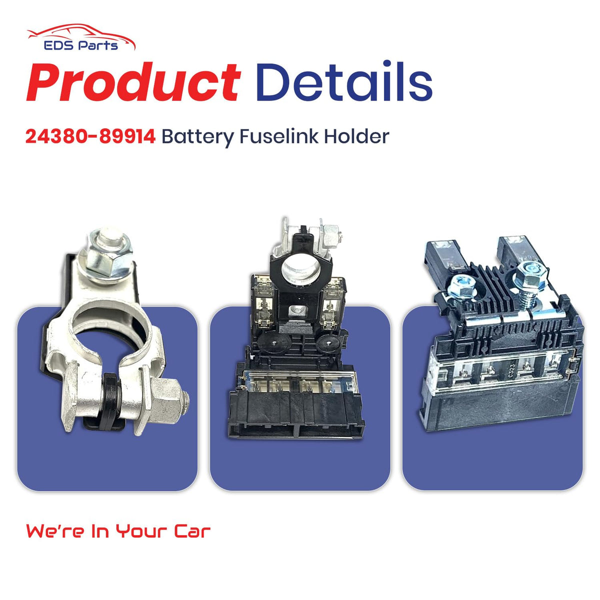EDS kit installed under hood on Nissan, restores original electrical routing and safety
