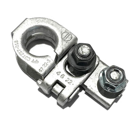 EDS negative terminal front view showing clamp and stud for secure connection