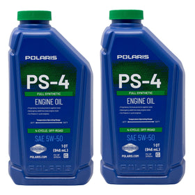 THE EDWARDS MOTORSPORTS & RVS COMPANY two-quart PS4 5W-50 bundle front packaging shows contents and label benefit