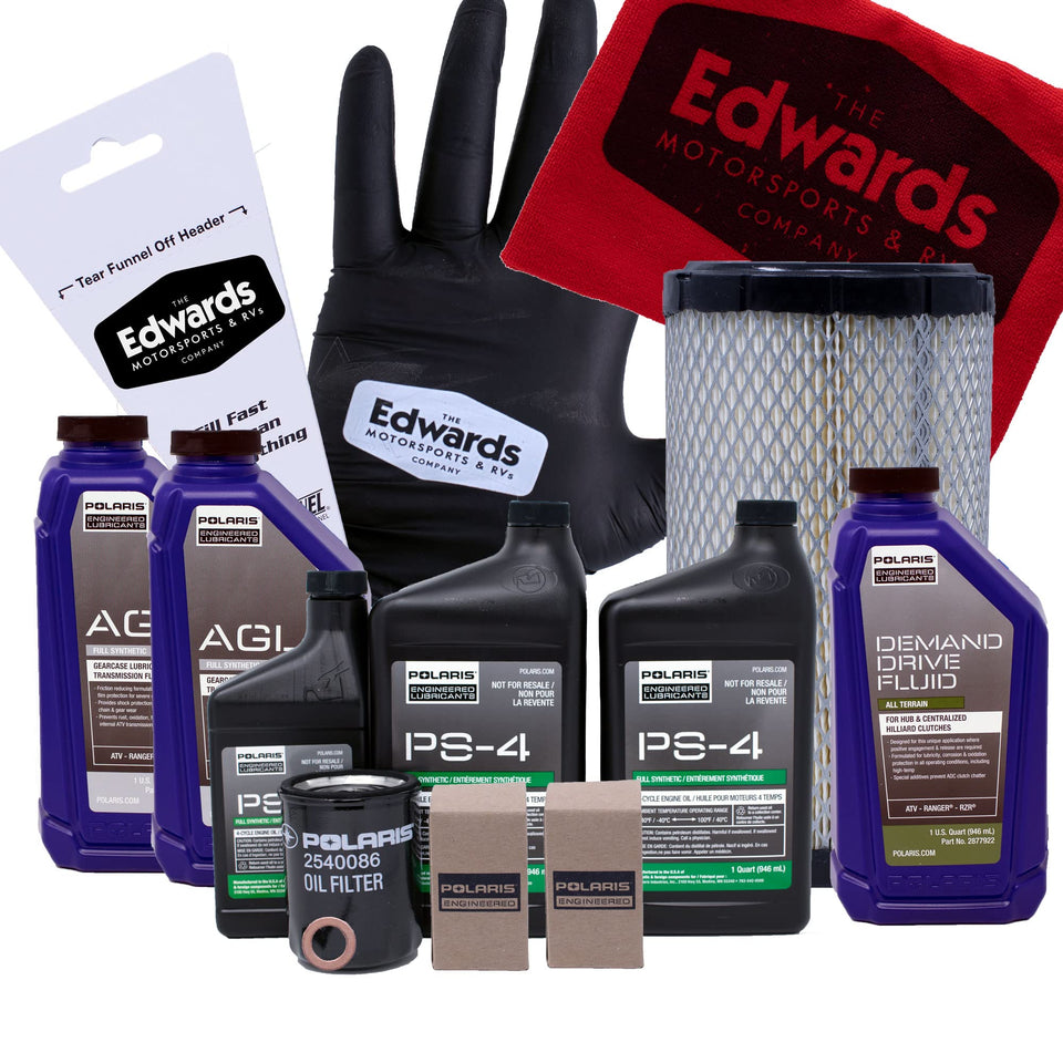 THE EDWARDS MOTORSPORTS & RVS COMPANY kit front packaging shows components and saves time