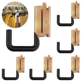 Eegoowa front view of 6-pack E-Track J Hooks showing packaging and contents for quick identification