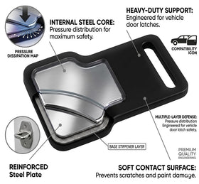 EENEXA user stepping up to reach rooftop gear for easy access