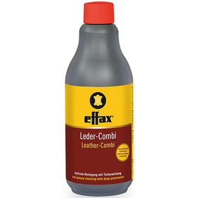 Effax combi bottle front view showing 500ml label and clear packaging benefit: easy identification