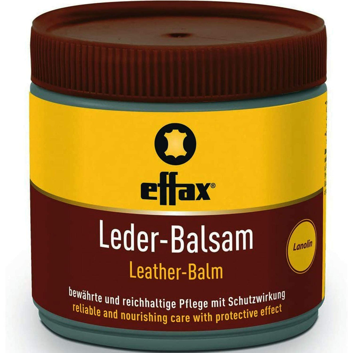 Effax front label on 500ml tub showing product name and benefits