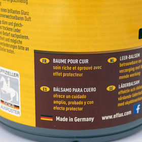 Effax balm creamy texture close-up highlighting easy spreadability