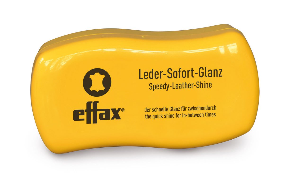 Effax Speedy Leather Shine bottle front view showing label and quick-application benefit