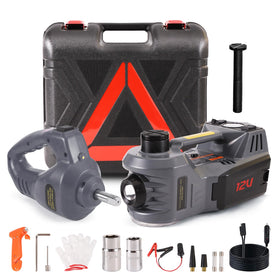 EFFIROSO portable jack front view showing compact design and easy storage benefit