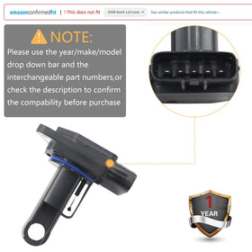 Effoexparts boxed MAF sensor with label showing compatibility and peace of mind