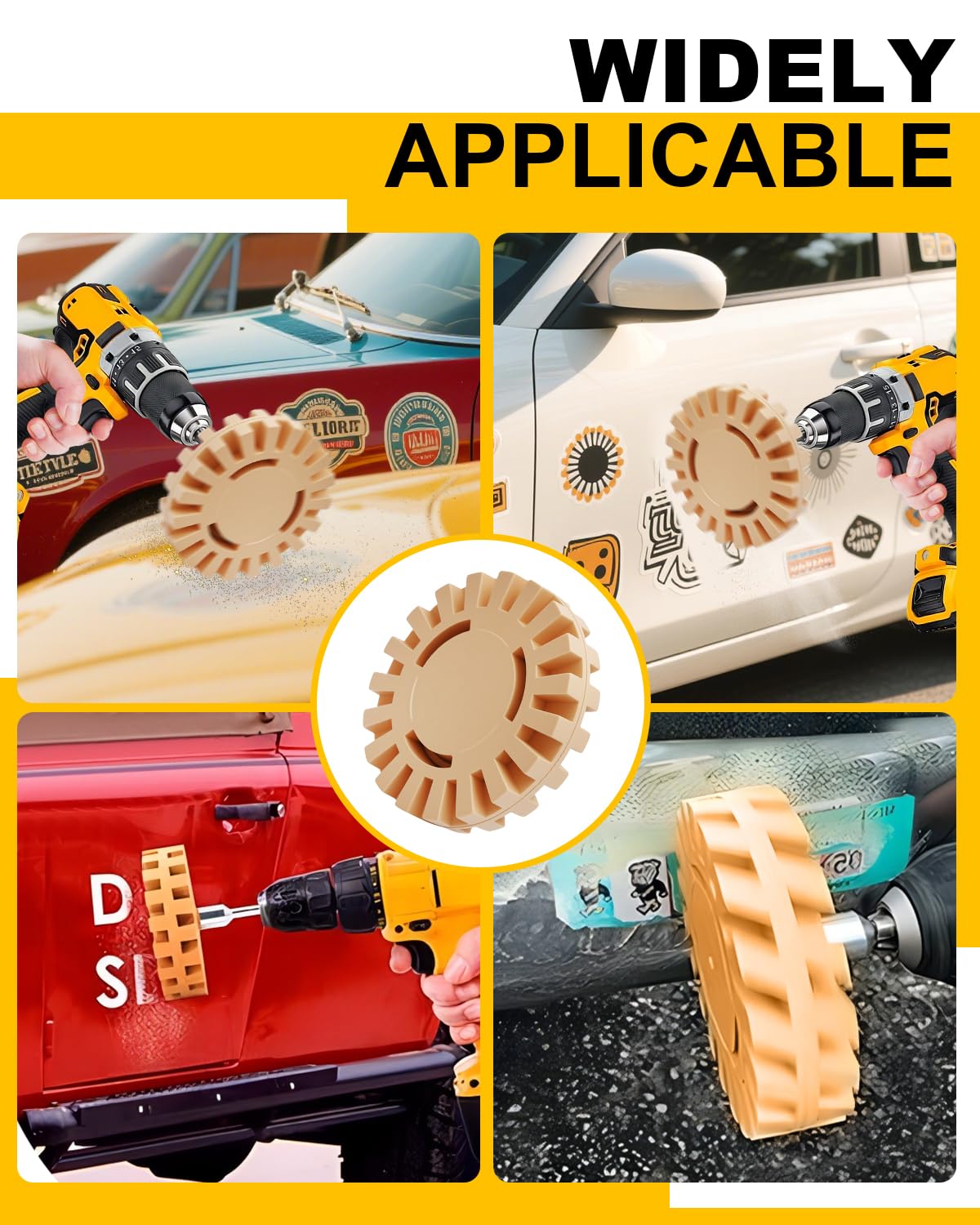 eFuncar plastic scrapers and blades laid out to show flexibility and protective scraping options