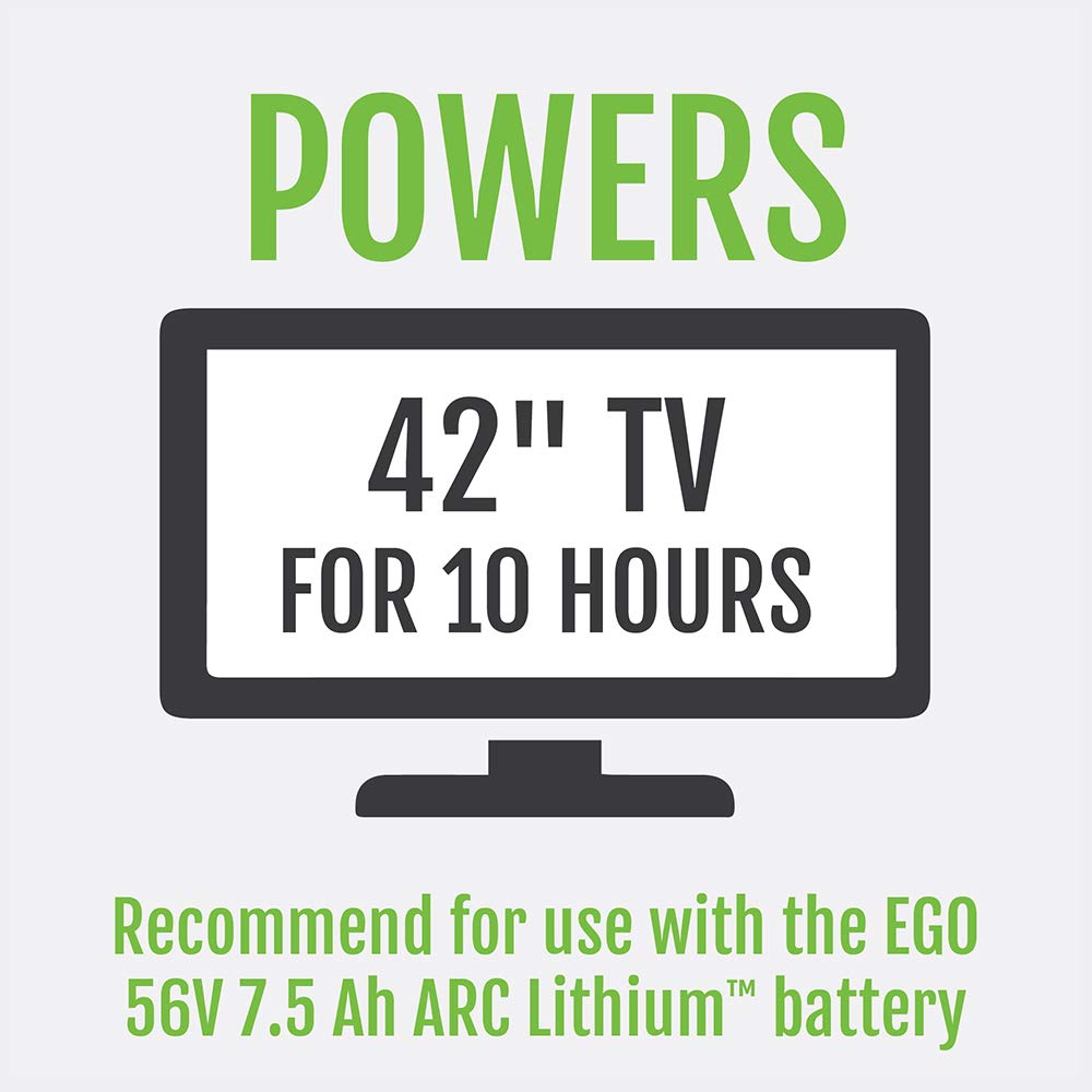EGO Power+ Nexus Escape connected to EGO battery showing tool-free battery swap benefit