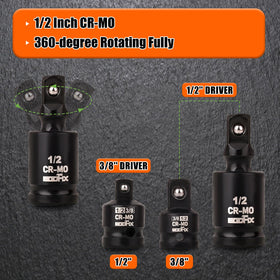 EGOFIX socket side profile displaying 6-point drive for secure grip