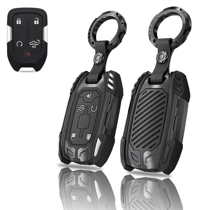 Egreat front view of metal key fob housing showing protective design and improved appearance