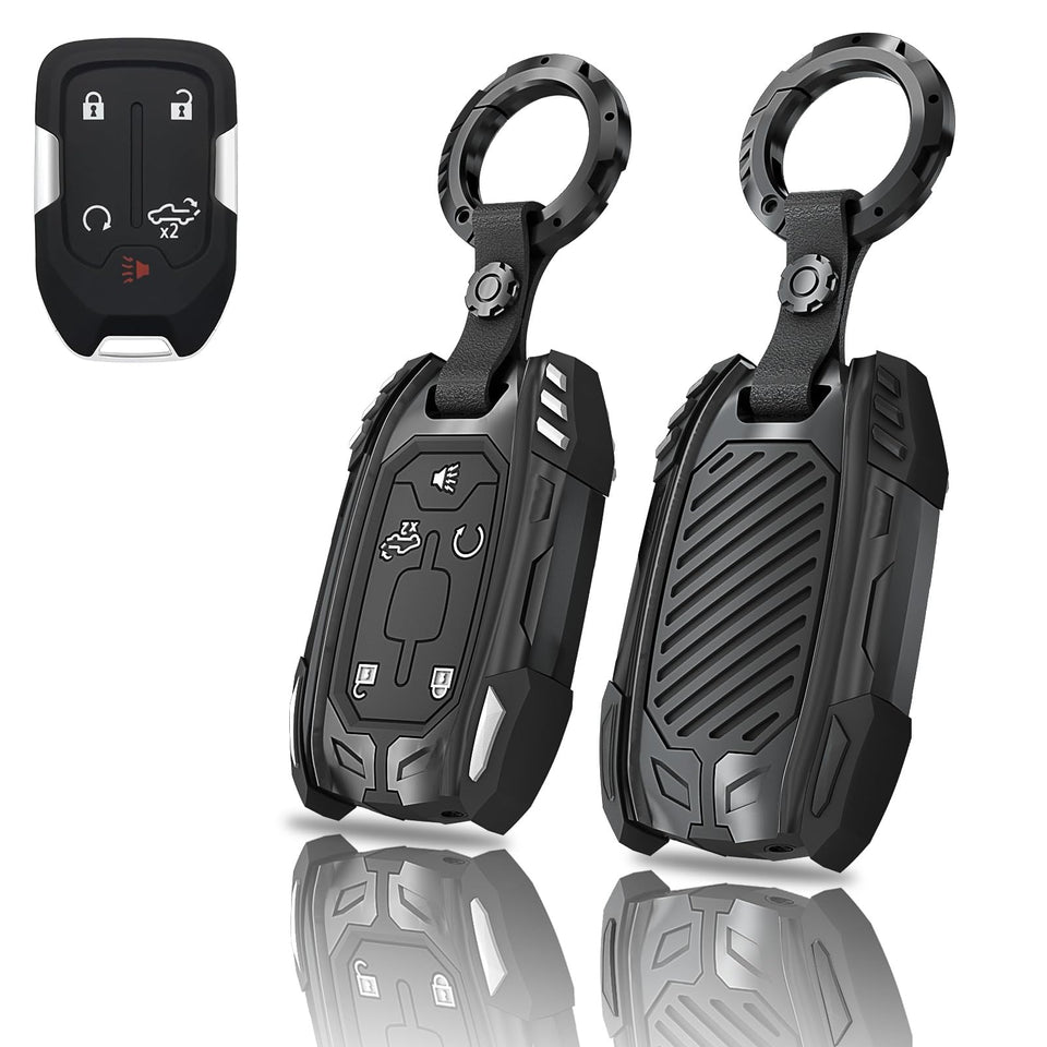 Egreat front view of metal key fob housing showing protective design and improved appearance