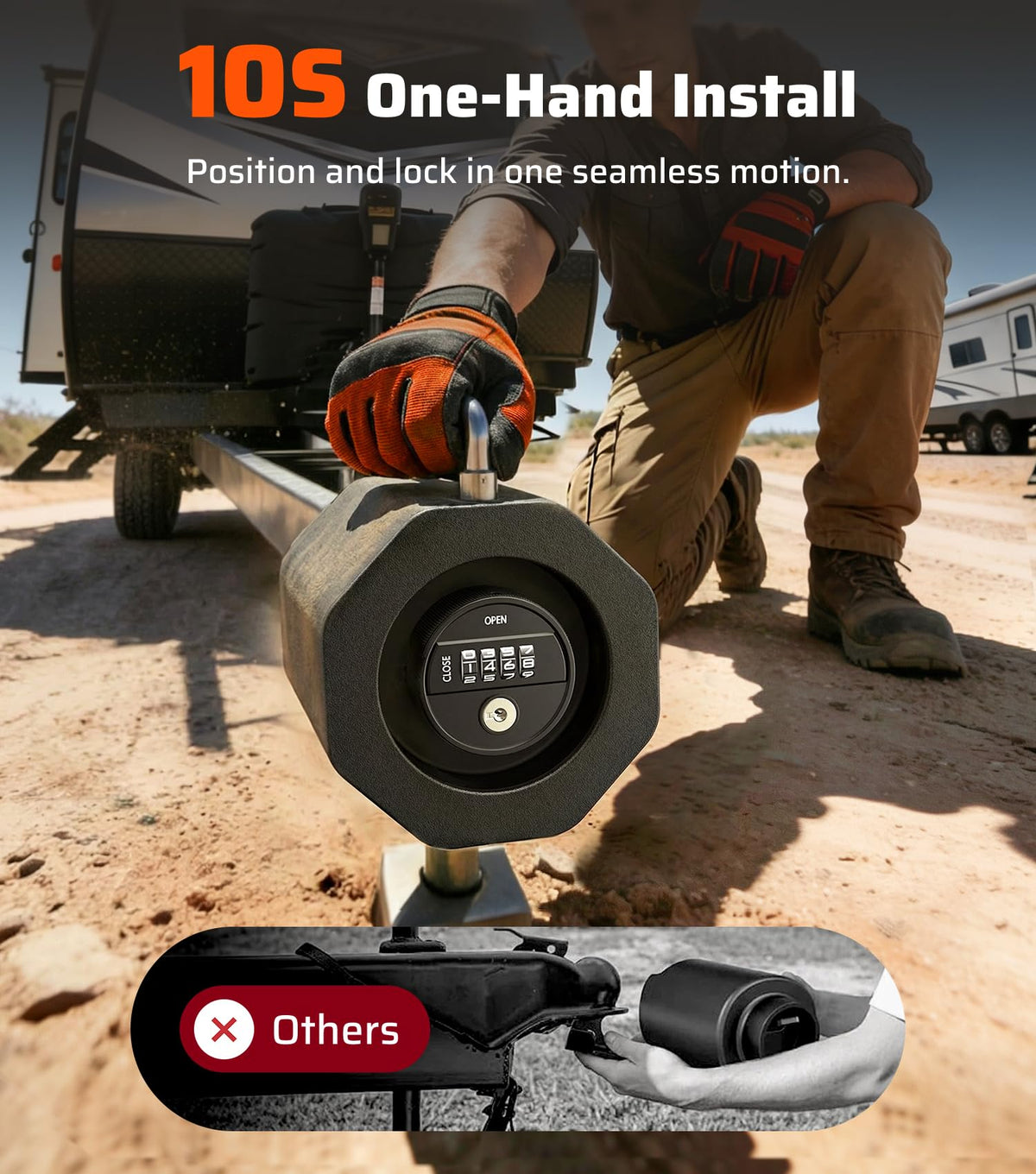 Ehaho hexagonal lock body detail highlighting torsion resistance