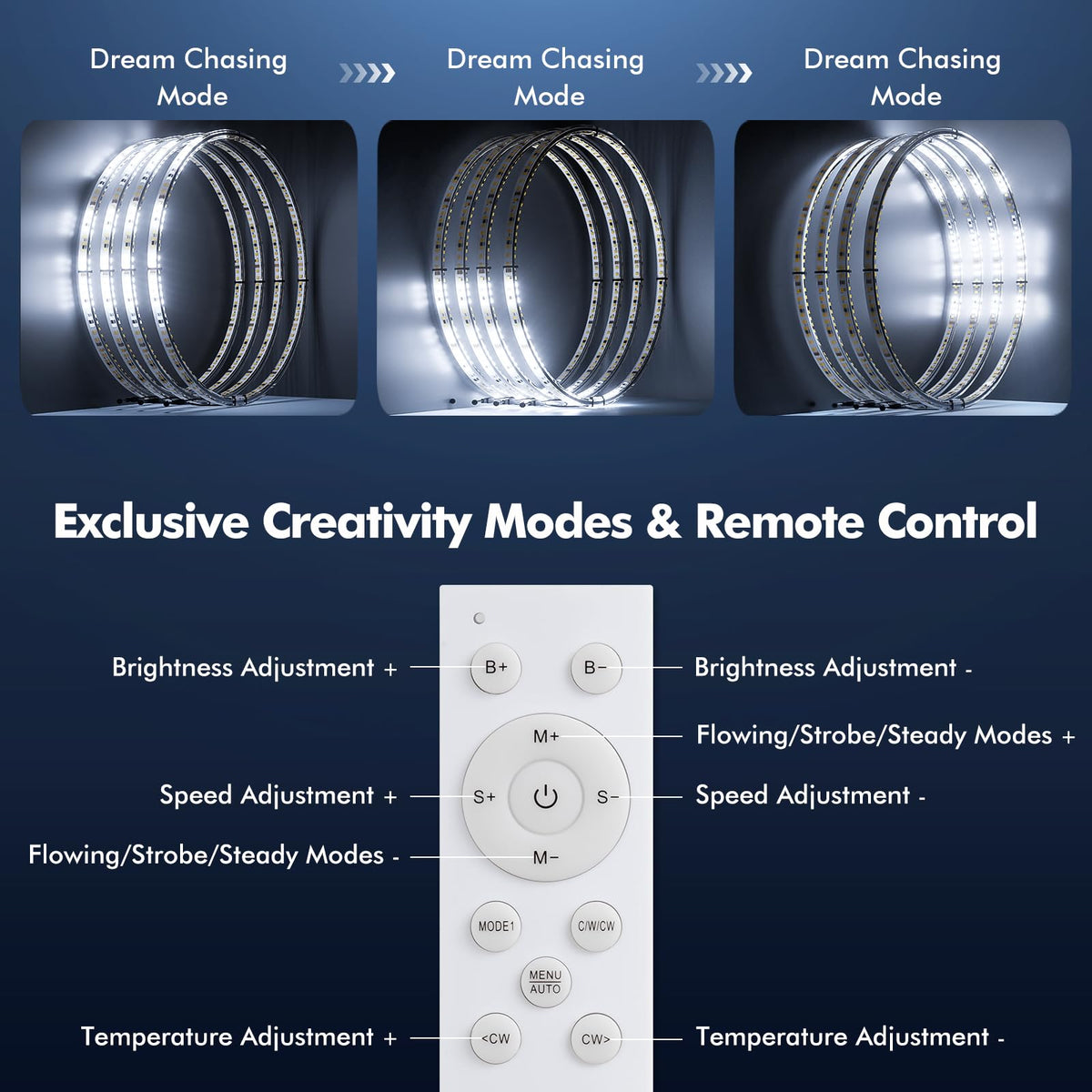 Ehaho installed on SUV front wheel showing improved night visibility