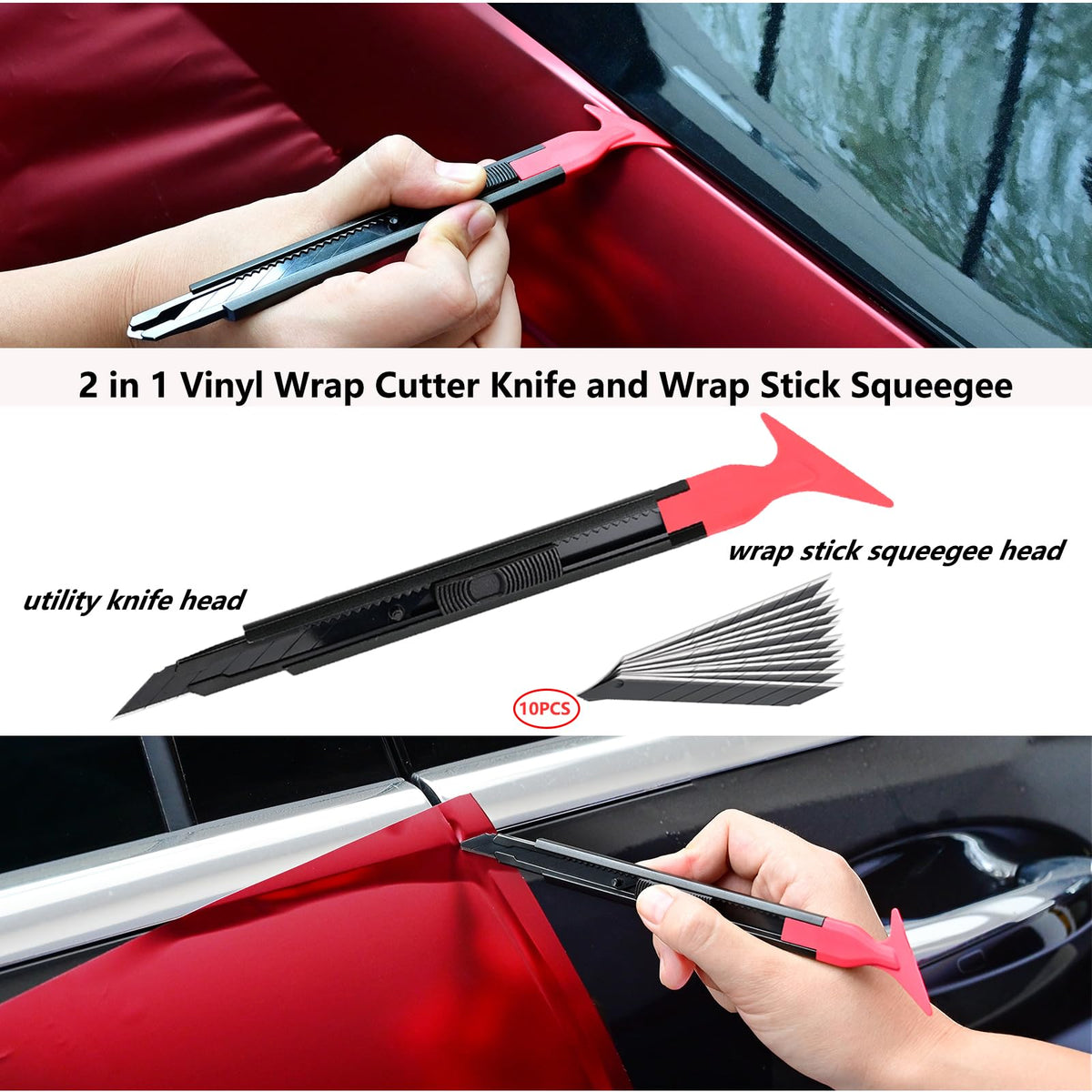 EHDIS felt squeegee selection laid out ensures bubble-free smoothing