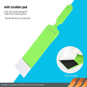 EHDIS long handle reaching low rear window, reduces strain and increases reach