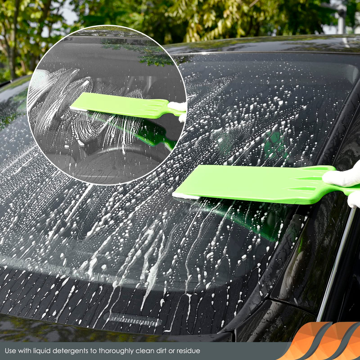 EHDIS tool smoothing tint on windshield in use, improves film adhesion and finish