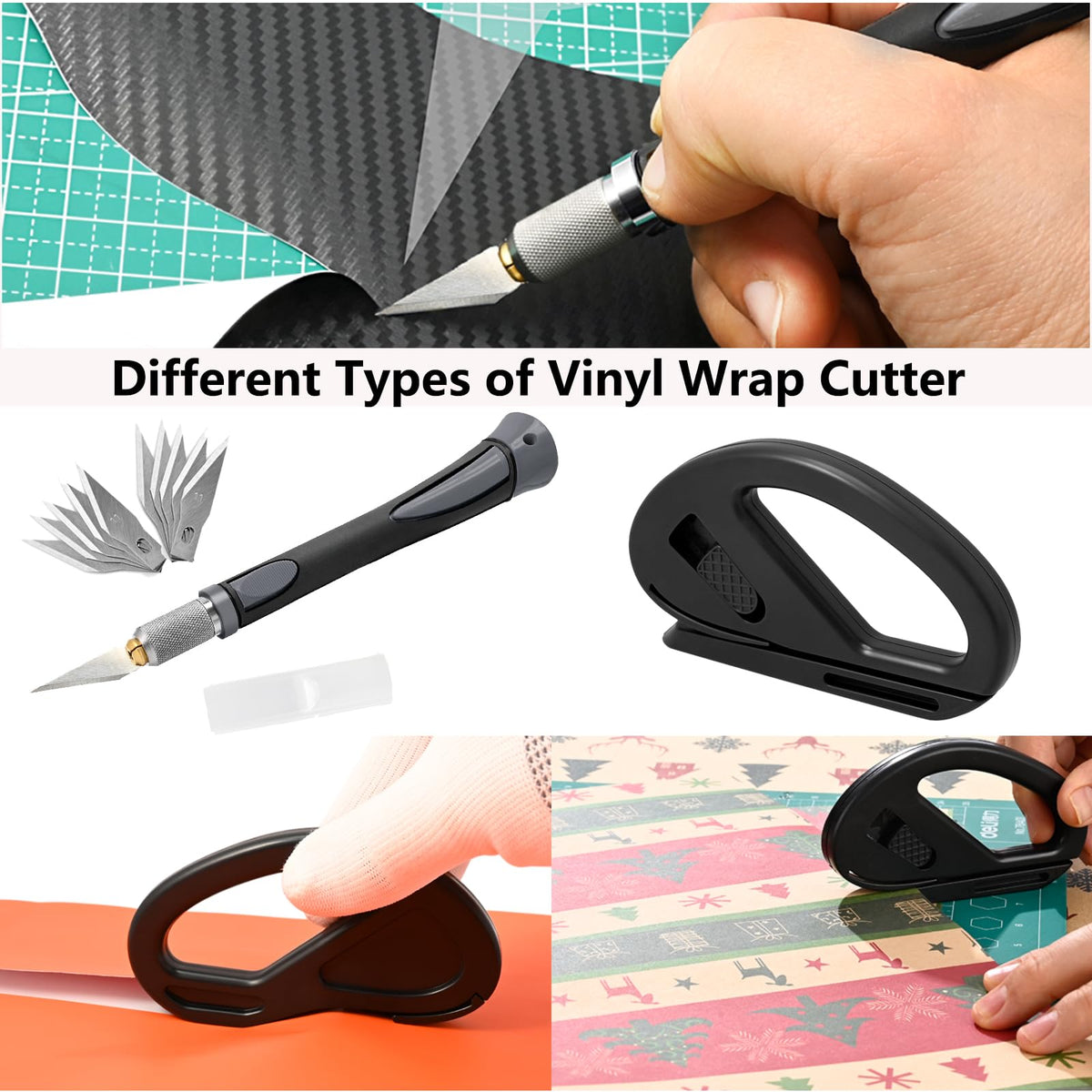 EHDIS wrap stick and corner squeegee shaping film around tight curves