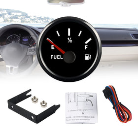 EIKLIM gauge lit with red LED demonstrating night readability benefit