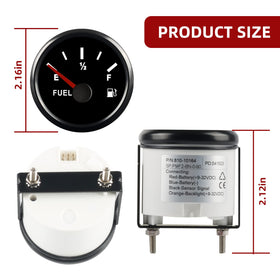 EIKLIM gauge installed in boat dashboard showing marine-ready durability benefit