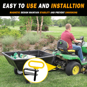 EilxMag securing an ATV trailer connection for reliable towing safety