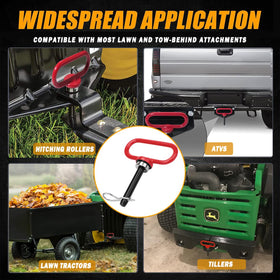 EilxMag connecting ATV to trailer illustrating secure towing and safety benefit