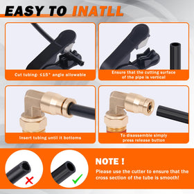EilxMag elbow fitting action showing 360-degree swivel alignment benefit