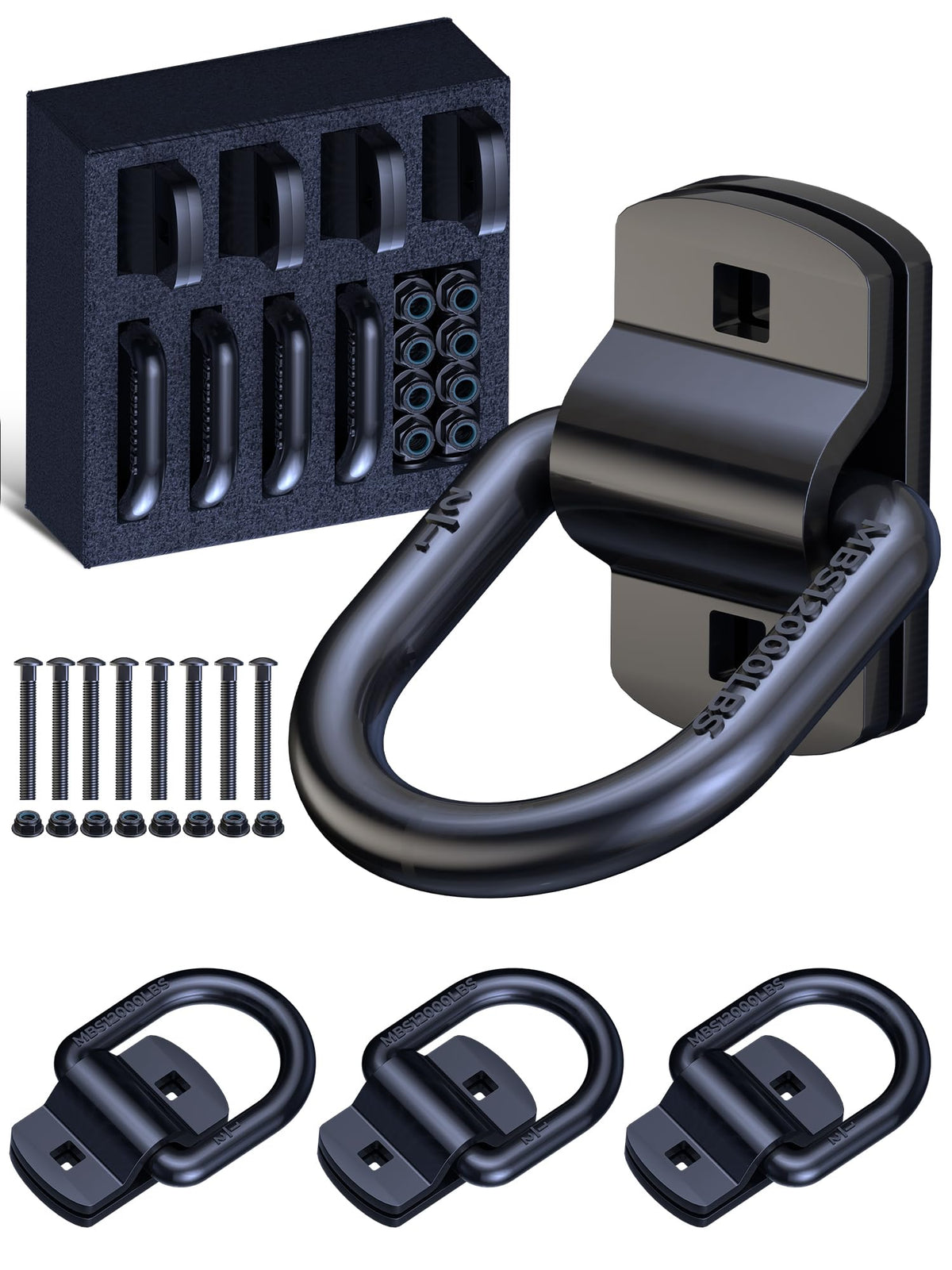 EilxMag front packed view showing four D-rings and reinforced plates benefits durability