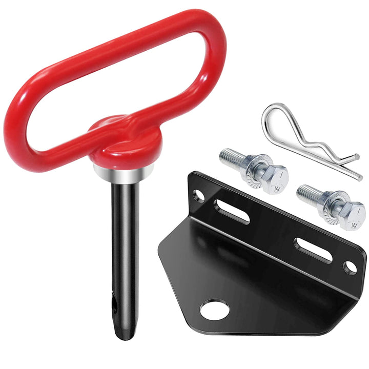 EilxMag front view of hitch assembly showing robust construction and quick hookup benefit