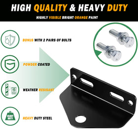 EilxMag hitch mounted on zero-turn mower demonstrating secure attachment while towing
