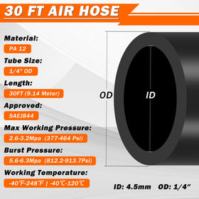 EilxMag hose texture close-up showing PA12 durability benefit