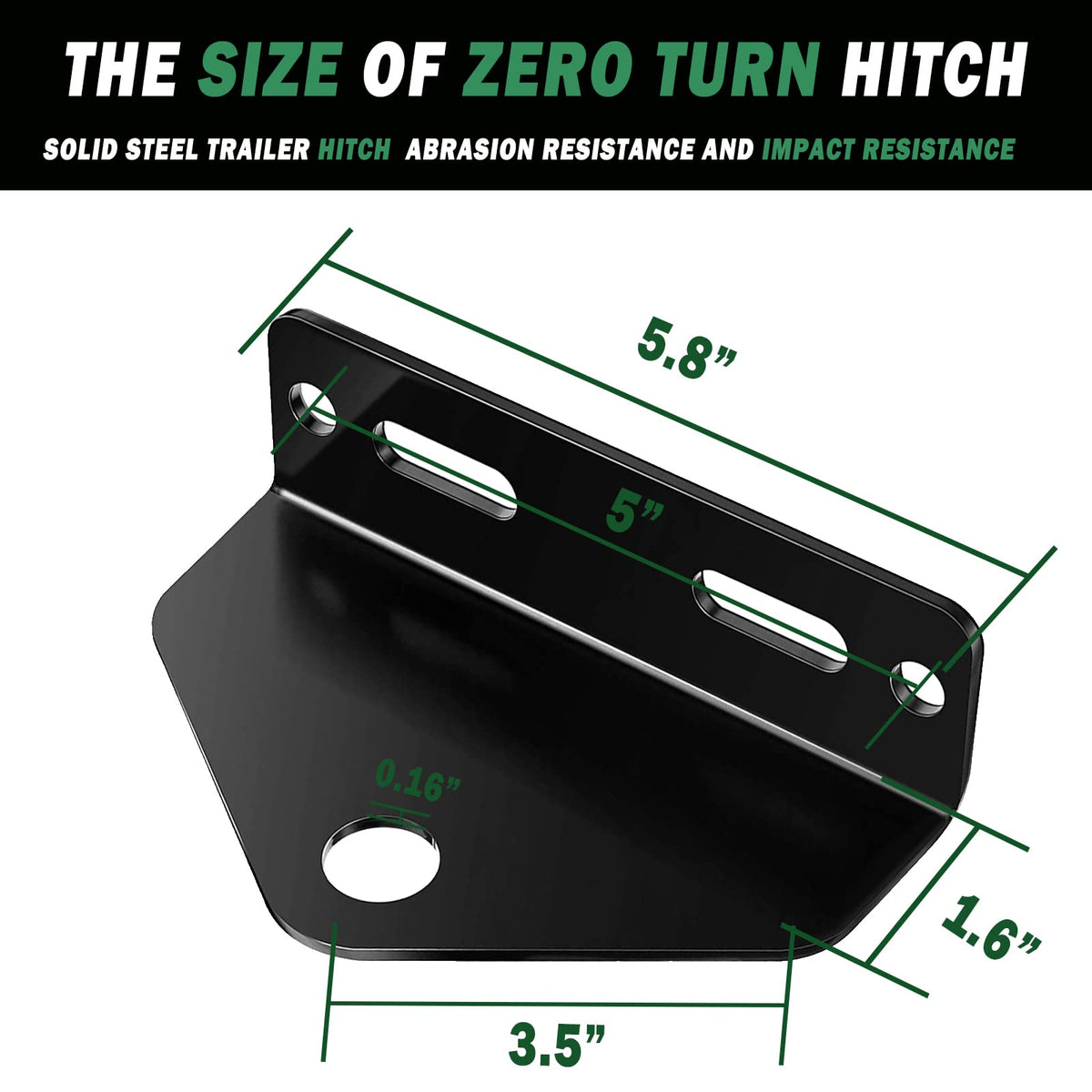 EilxMag welded hitch plate detail showing full-weld strength and long-lasting durability