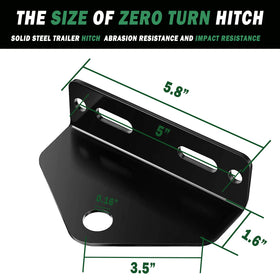EilxMag welded hitch plate detail showing full-weld strength and long-lasting durability