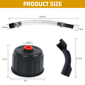 EINDER close-up of flexible PVC hose highlighting durable texture and bendability