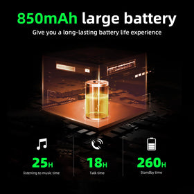 EJEAS V6 Pro battery and charging cable portraying long-life fast recharge