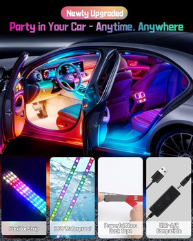 EJ's SUPER CAR strip next to smartphone showing scale and compact flexible design